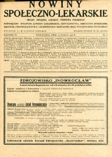 Nowiny Społeczno-Lekarskie 1930 R.4 nr 6