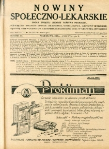 Nowiny Społeczno-Lekarskie 1930 R.4 nr 11