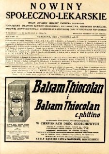 Nowiny Społeczno-Lekarskie 1930 R.4 nr 17