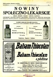 Nowiny Społeczno-Lekarskie 1931 R.5 nr 2