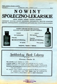 Nowiny Społeczno-Lekarskie 1931 R.5 nr 6