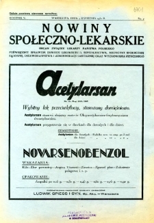 Nowiny Społeczno-Lekarskie 1931 R.5 nr 7