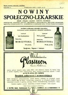 Nowiny Społeczno-Lekarskie 1931 R.5 nr 10
