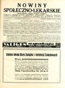 Nowiny Społeczno-Lekarskie 1932 R.6 nr 15-16