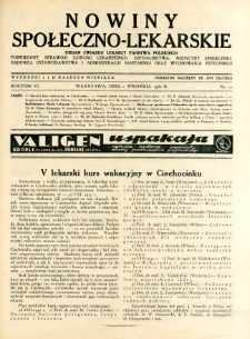 Nowiny Społeczno-Lekarskie 1932 R.6 nr 17