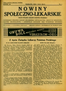 Nowiny Społeczno-Lekarskie 1934 R.8 nr 9