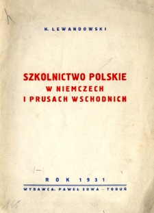 Szkolnictwo polskie w Niemczech i Prusach Wschodnich