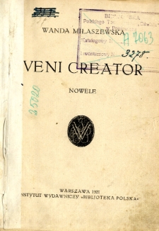 Veni creator : nowele