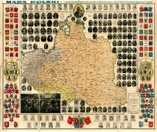 Mapa Polski : ku upamętnieniu uchwalenia przez Sejm Pruski, prawa o wywłaszczeniu Polak&oacute;w z ziemii ojczystej oraz zakazu używaniu języka polskiego na zebraniach