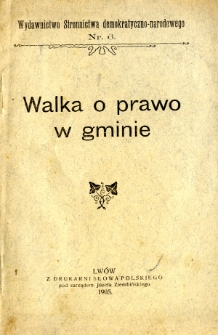 Walka o prawo w gminie