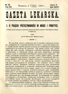 Gazeta Lekarska 1900 R.35, t.20, nr 35