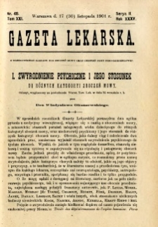 Gazeta Lekarska 1901 R.36, t.21, nr 48