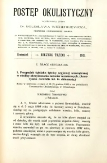 Postęp Okulistyczny 1901 R.3 nr 4