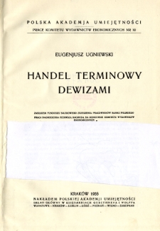Handel terminowy dewizami