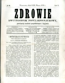 Zdrowie 1878 R.1 nr 6
