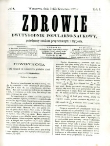 Zdrowie 1878 R.1 nr 8