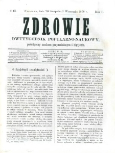 Zdrowie 1878 R.1 nr 17