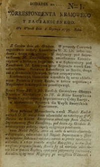 Korrespondent- kraiowy y zagraniczny  [wraz z dodatkami]. Cz. 1.