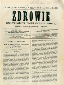 Zdrowie 1880 R.3 nr 7-8