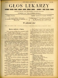 Głos Lekarzy 1910 R.8 nr 18