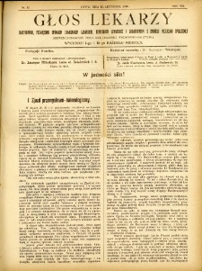 Głos Lekarzy 1910 R.8 nr 22