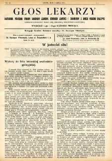 Głos Lekarzy 1911 R.9 nr 13