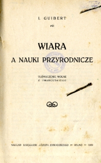 Wiara a nauki przyrodnicze