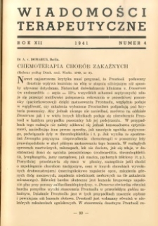 Wiadomości Terapeutyczne 1941 R.12 nr 4