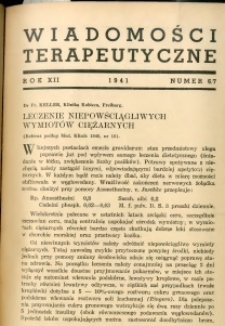 Wiadomości Terapeutyczne 1941 R.12 nr 6-7