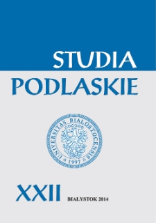 Studia Podlaskie. T. 22