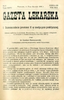 Gazeta Lekarska 1906 R.41, t.26, nr 3