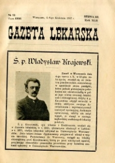 Gazeta Lekarska 1907 R.42, t.27, nr 13