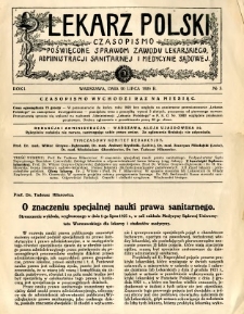 Lekarz Polski 1925 R.1 nr 3