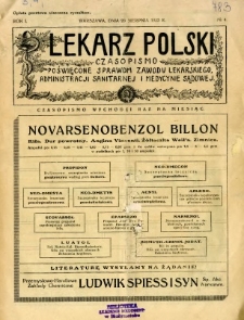 Lekarz Polski 1925 R.1 nr 4
