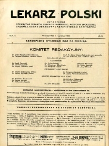 Lekarz Polski 1926 R.2 nr 2