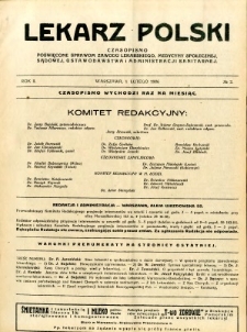 Lekarz Polski 1926 R.2 nr 2