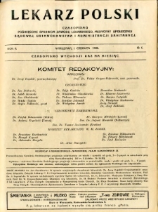 Lekarz Polski 1926 R.2 nr 6
