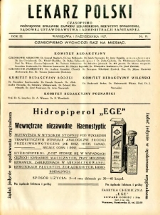 Lekarz Polski 1927 R.3 nr 10