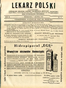Lekarz Polski 1927 R.3 nr 12