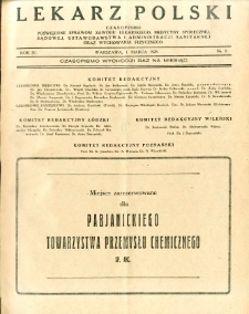 Lekarz Polski 1928 R.4 nr 3