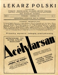 Lekarz Polski 1928 R.4 nr 11