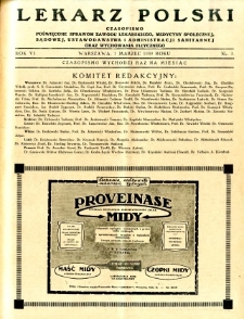 Lekarz Polski 1930 R.6 nr 3