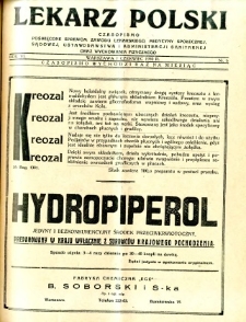Lekarz Polski 1930 R.6 nr 6