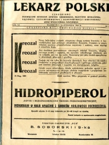 Lekarz Polski 1930 R.6 nr 11
