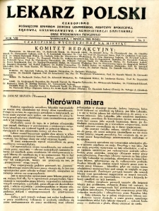 Lekarz Polski 1932 R.8 nr 3