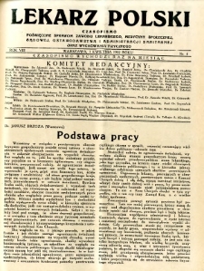 Lekarz Polski 1932 R.8 nr 4