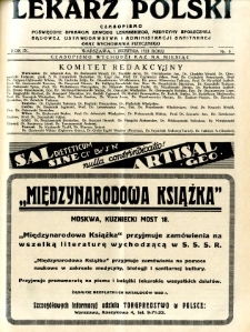 Lekarz Polski 1933 R.9 nr 8