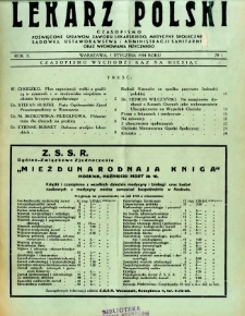 Lekarz Polski 1934 R.10 nr 1