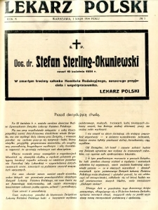 Lekarz Polski 1934 R.10 nr 5