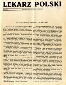 Lekarz Polski 1935 R.11 nr 2